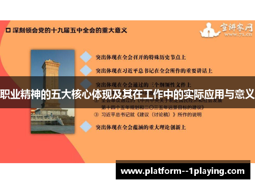 职业精神的五大核心体现及其在工作中的实际应用与意义 职业精神的五大核心体现及其在工作中的实际应用与意义